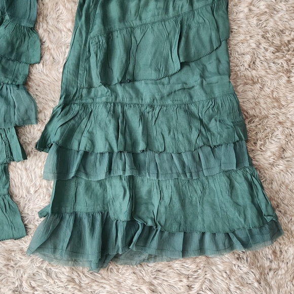 Free People Rock And Frill Pant Uncut Emerald Green - Picture 3 of 12